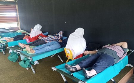 Gandeng Warga Sekitar, Karyawan Obyek Wisata Water Gong Gelar Donor Darah 