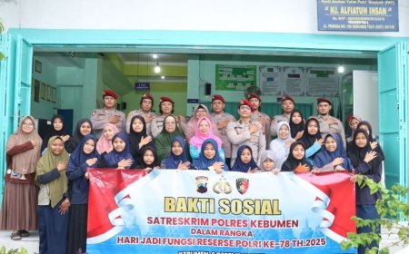 Satreskrim Polres Kebumen Anjangsana ke Panti Asuhan