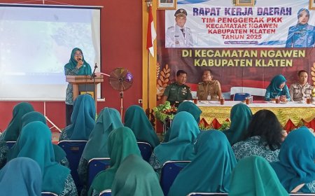 TP PKK Kecamatan Ngawen Klaten Gelar Rakerda, Mitra Strategis Pemerintah
