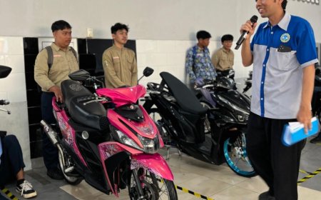 Fasilitasi Kreativitas Siswa, SMK Muhammadiyah 3 Yogyakarta Gelar Lomba Kustomisasi Motor