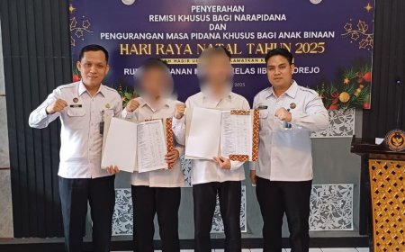 Gembira, Dua Narapidana Rutan Purworejo Peroleh Remisi Khusus Natal 2025