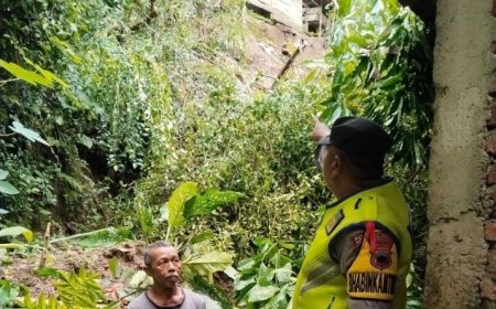Tebing Longsor di Sempor Kebumen, Dua Rumah Terdampak