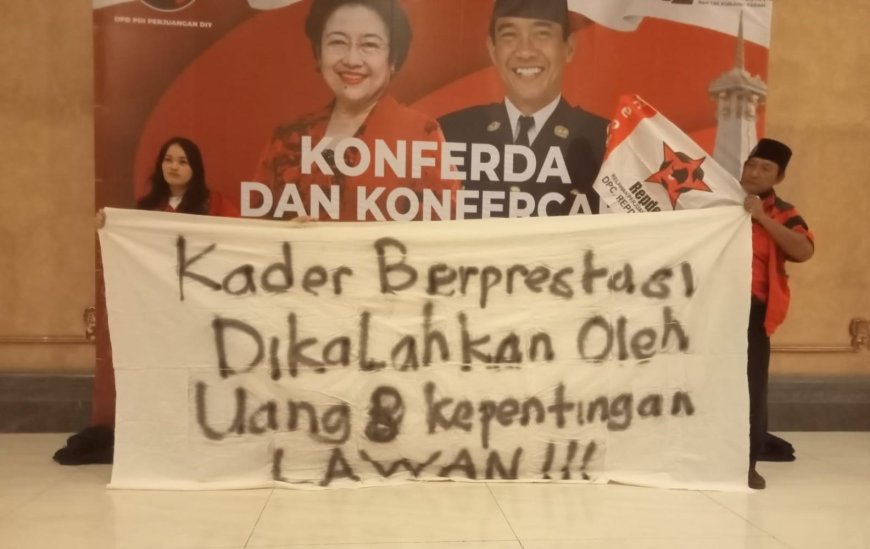 Hanung Raharjo Pimpin PDI Perjuangan Bantul, Pendukung Joko Purnomo Protes