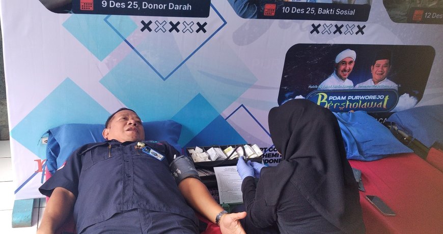 Memperingati HUT ke-51, PDAM Purworejo Donor Darah