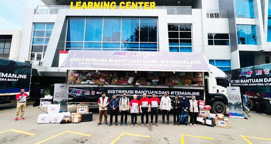 JNE Berhasil Salurkan Lebih 500 Ton Bantuan Bencana Sumatera Gratis Ongkir