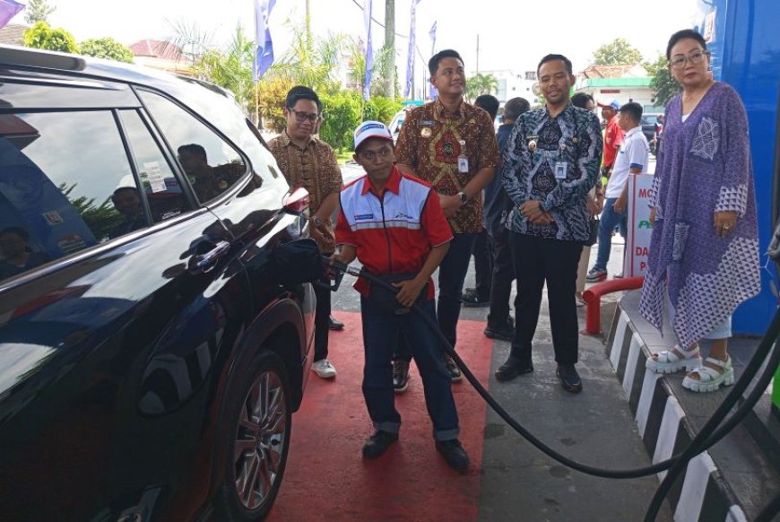 Bupati Klaten Launching Pertamax Green Pertama di SPBU Pandansimping