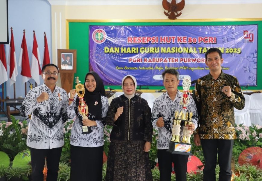 Resepsi HUT PGRI, Bupati Purworejo Dorong Guru Tingkatkan Kompetensi