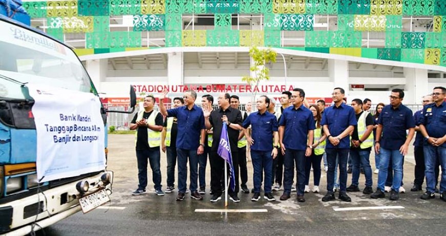 Hadir Langsung, Dirut dan Direksi Bank Mandiri Pastikan Kesiapan Bantuan bagi Masyarakat Terdampak Bencana di Sumatera