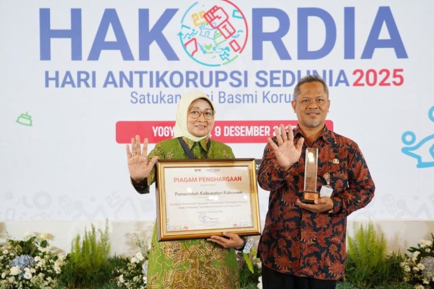 Ini Upaya Pemkab Kebumen Meraih Penghargaan Pencegahan Korupsi dari KPK