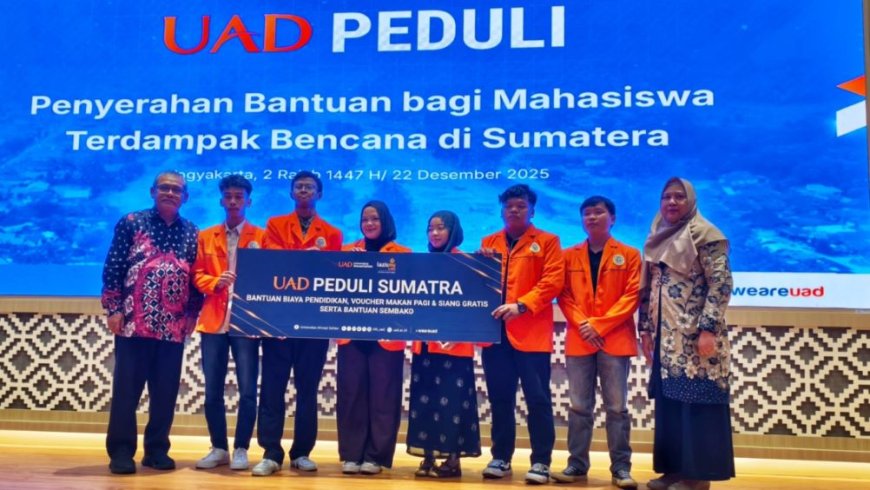 UAD Bantu Mahasiswa Terdampak Banjir Sumatera