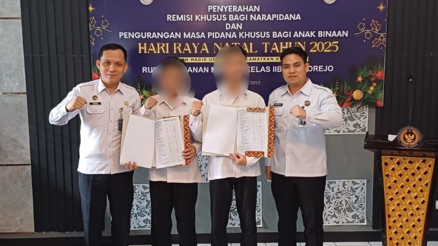 Gembira, Dua Narapidana Rutan Purworejo Peroleh Remisi Khusus Natal 2025