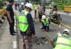 Jembatan Kali Ketek Kebumen Ambles, Arus Lalu Lintas Tersendat