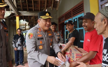 Kapolres Purworejo AKBP Windy Syafutra Turun Langsung Tinjau Lokasi Bencana