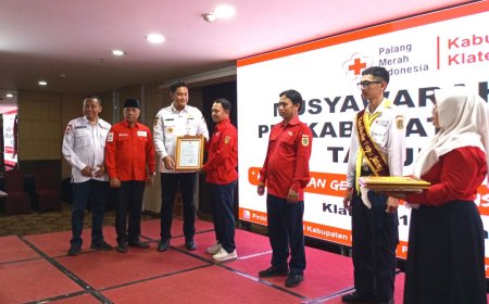 PMI Klaten Gelar Musyawarah Kerja 2026, Ini Harapan Bupati