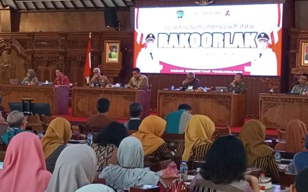 Hadiri Rakorlak, Bupati Klaten Ingatkan Pentingnya Menjaga Kualitas Pekerjaan