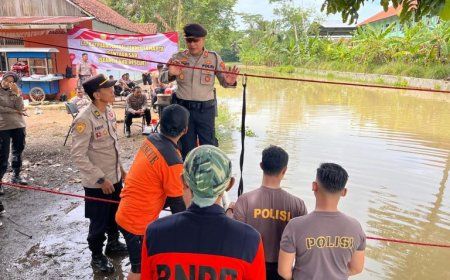 Polres Purworejo Lakukan Pelatihan SAR Air di Desa Semawung