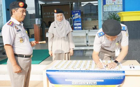 Perkuat Budaya Kerja Bersih, BPN Bantul Teken Pakta Integritas Cegah KKN