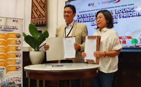 Nasabah Prioritas Bank Jatim Peroleh Akses Luxury Lounge KAI Wisata