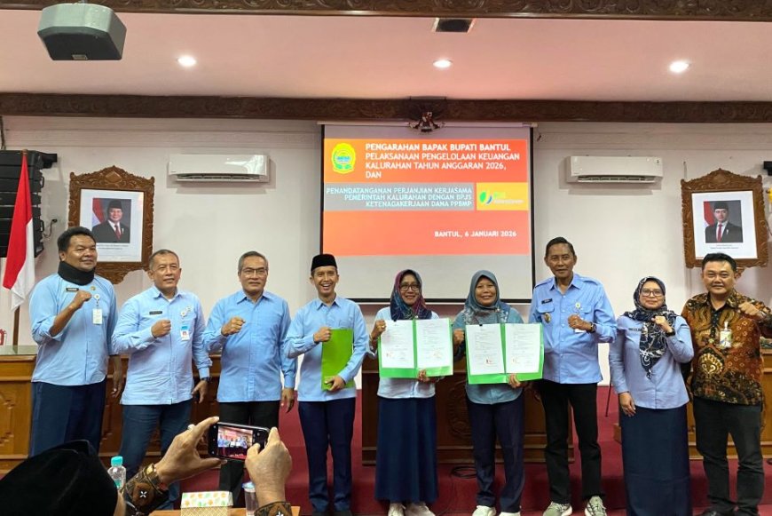Lurah se-Kabupaten Bantul Dikumpulkan dan Diberi Pengarahan Kelola Keuangan