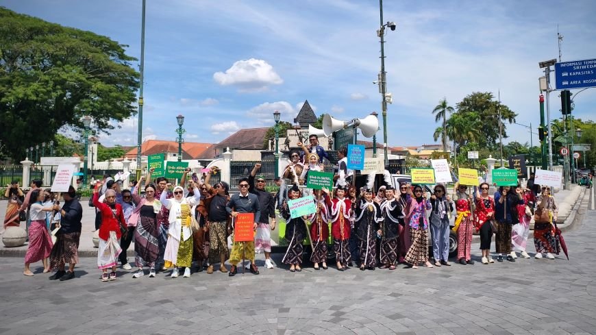 Pegiat Pesta Pernikahan di Yogyakarta Turun Jalan Bawa Kegelisahan