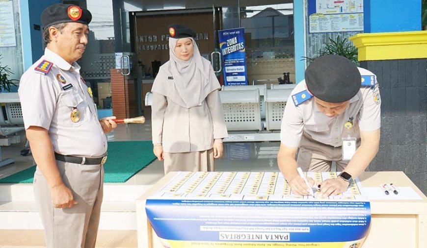 Perkuat Budaya Kerja Bersih, BPN Bantul Teken Pakta Integritas Cegah KKN