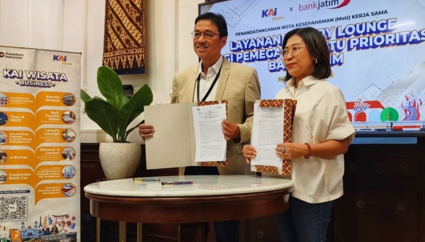 Nasabah Prioritas Bank Jatim Peroleh Akses Luxury Lounge KAI Wisata