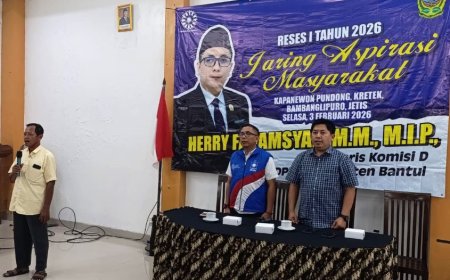 Anggota DPRD Bantul Herry Fahamsyah Berhasil Perjuangkan 50 Program Usulan Masyarakat