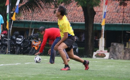 PWI Kalah Telak Lawan Tim Soccer Polres Kebumen