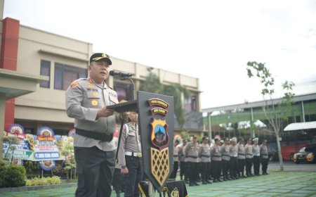 Kapolres Purworejo AKBP Windy Syafutra Pimpin Sertijab Kasat Reskrim dan Kasat Binmas