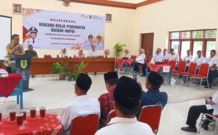 Hadiri Musrenbang di Kecamatan Wonosari, Ini Catatan Wakil Ketua DPRD Klaten