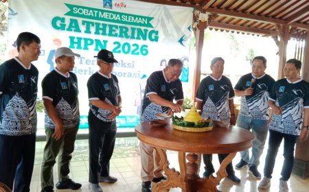 Peringati HPN 2026, Puluhan Insan Pers di Sleman Mengikuti Gathering Sobat Media