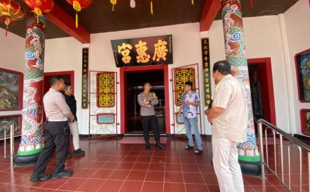 Kapolres Kebumen Silaturahmi ke Pengurus Kelenteng Kong Hwe Kiong