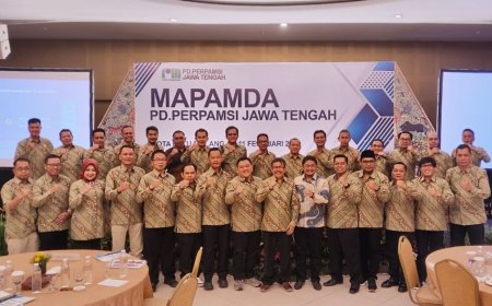 Pengurus PERPAMSI Jawa Tengah Dilantik, Direktur PDAM Purworejo Sekretaris