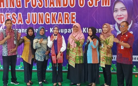 Ketua TP PKK Klaten Launching Posyandu 6 SPM Desa Jungkare