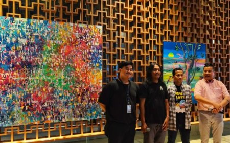 Karya Perupa Helmi FU dan Hasan Dipamerkan Sebulan di Hotel