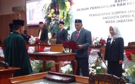 Bambang Gunawan Dilantik Jadi Anggota DPRD Bantul