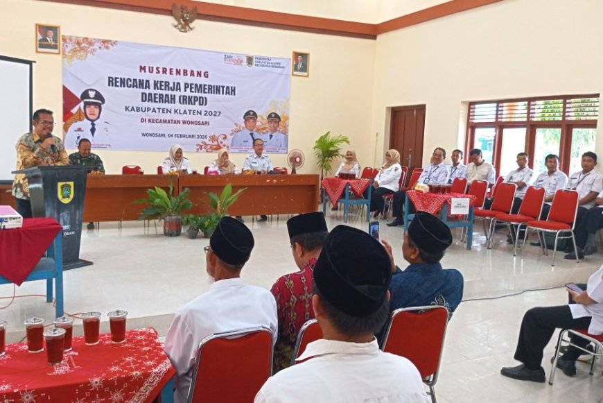 Hadiri Musrenbang di Kecamatan Wonosari, Ini Catatan Wakil Ketua DPRD Klaten