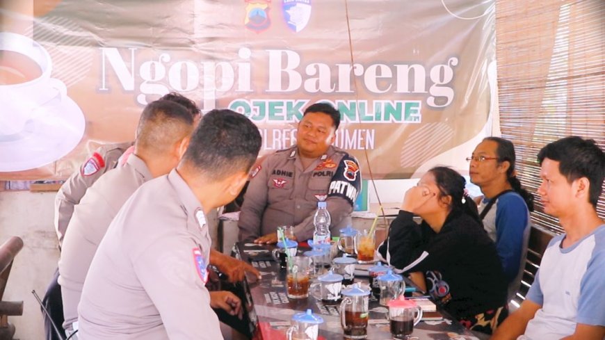 Polres Kebumen Ajak Pengemudi Ojek Online Tertib Berlalu Lintas