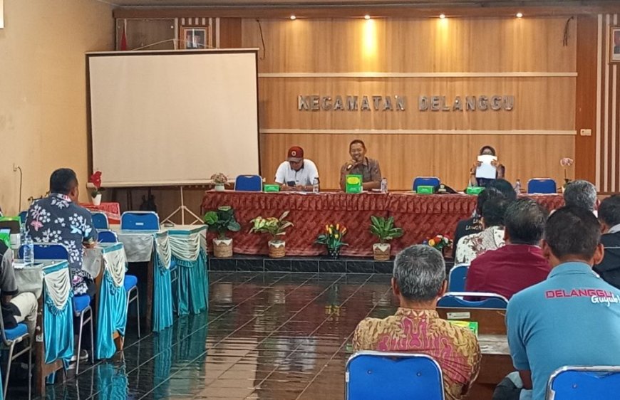Kecamatan Delanggu Gelar Rakor Verifikasi Data Bansos
