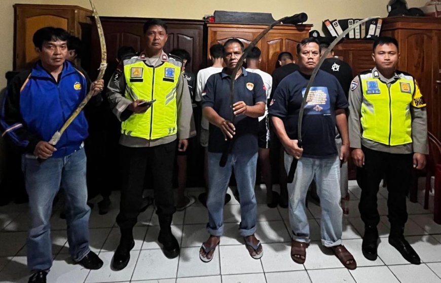 Tujuh Remaja di Kebumen Diamankan Polisi Saat Konvoi Bawa Sanjata Tajam
