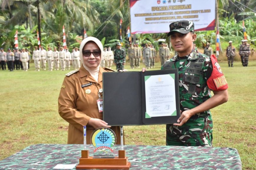 Peletakan Batu Pertama Menandai Dimulainya TMMD di Desa Grabag Purworejo