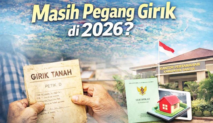 Masih Pegang Girik di 2026? BPN Bantul Pastikan Bisa Disertipikatkan, Warga Diminta Tak Menunda