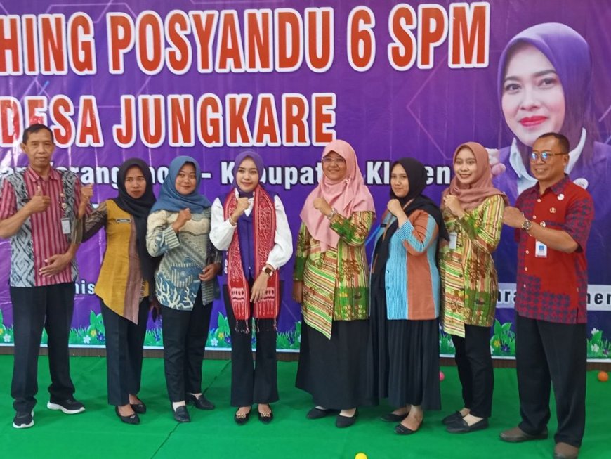 Ketua TP PKK Klaten Launching Posyandu 6 SPM Desa Jungkare