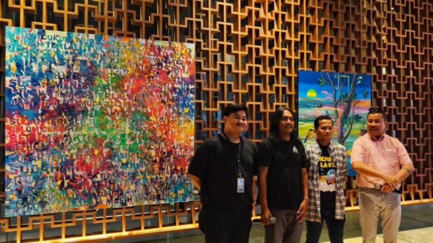 Karya Perupa Helmi FU dan Hasan Dipamerkan Sebulan di Hotel