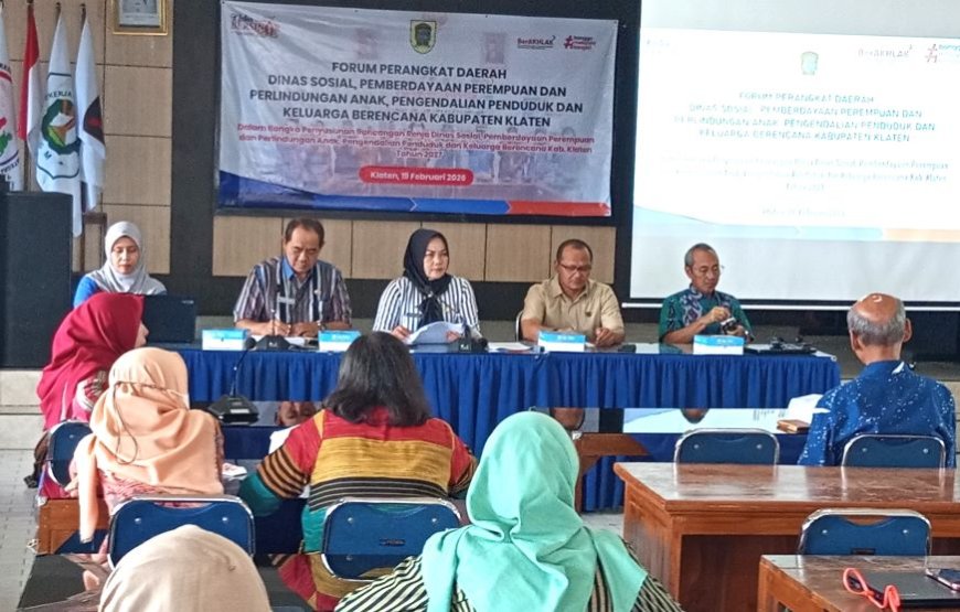 Dinsos P3APPKB Klaten Sampaikan 15 Usulan Program Kerja