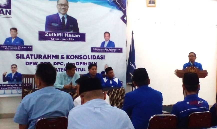 Gelar Konsolidasi, DPD PAN Bantul Target Enam Kursi DPRD