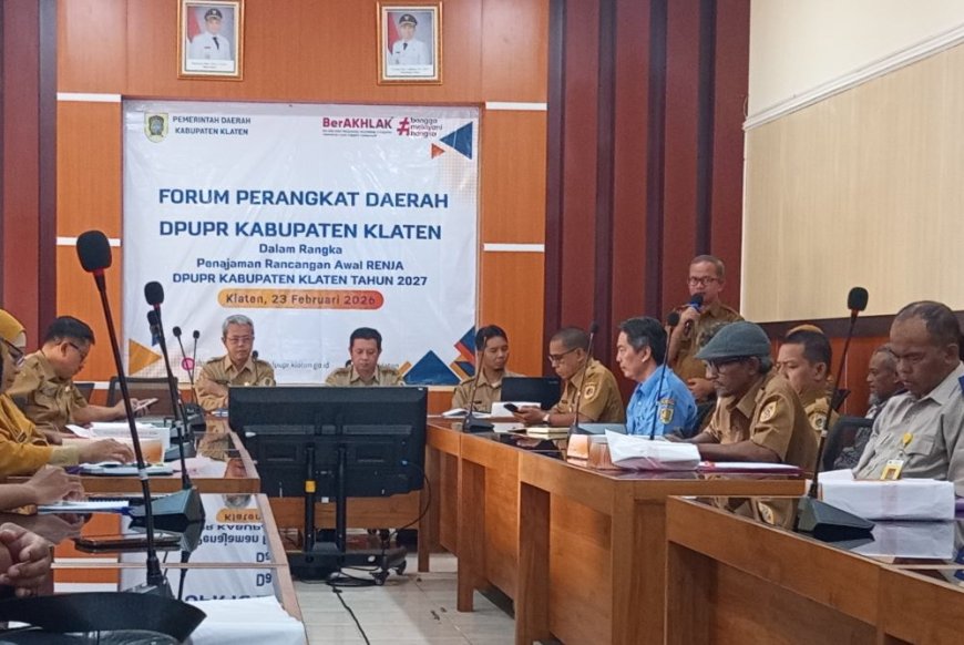 Dinas PUPR Klaten Usulkan Sebelas Program dengan Anggaran Rp 224,9 Miliar