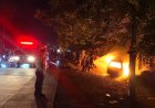 Mobil Angkut BBM Terbakar, Tiga Penumpang Terluka