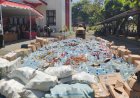 Miras 15 Ribu Botol Dimusnahkan di Halaman Pemkab Klaten