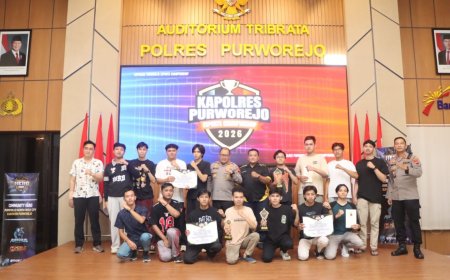 Tim Petualang Reborn Juara Turnamen Kapolres Purworejo Championship 2026 Mobile Legends
